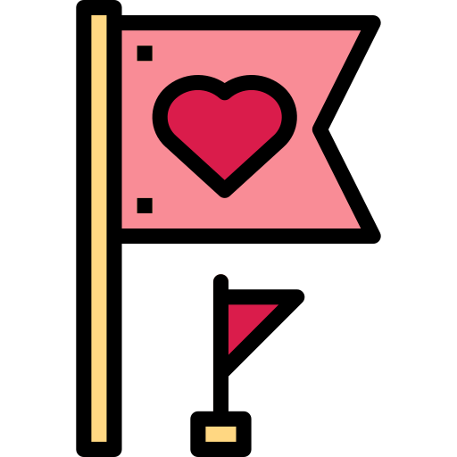 国旗 Smalllikeart Lineal Color icon