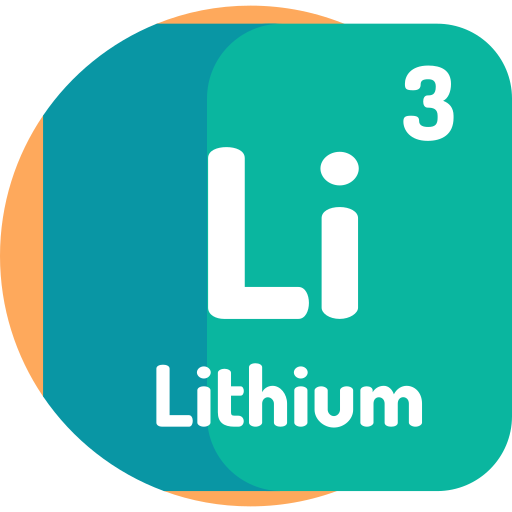Lithium Detailed Flat Circular Flat icon