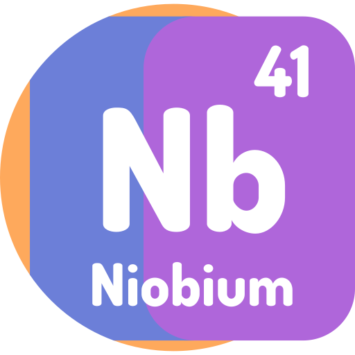 niobio Detailed Flat Circular Flat icono