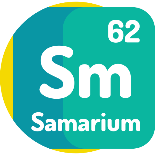samarium Detailed Flat Circular Flat Icône