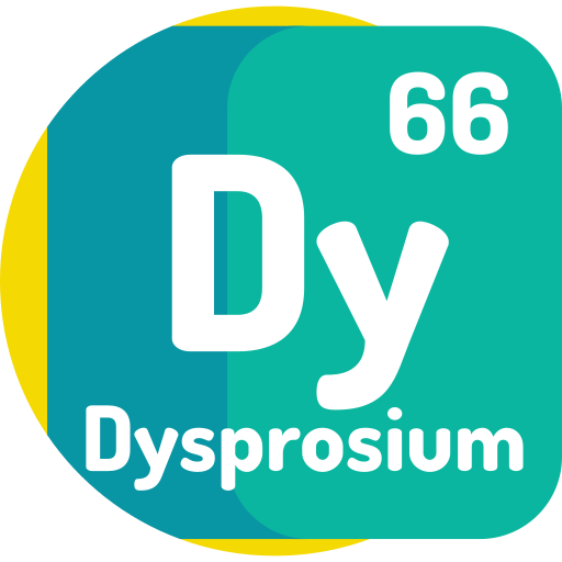 dysprosium Detailed Flat Circular Flat icoon