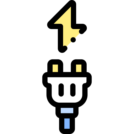 Electricity Detailed Rounded Lineal color icon