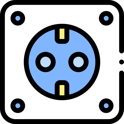Socket Detailed Rounded Lineal color icon