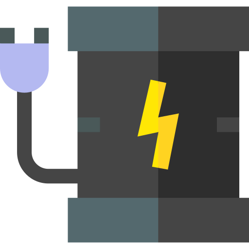 electricidad Basic Straight Flat icono