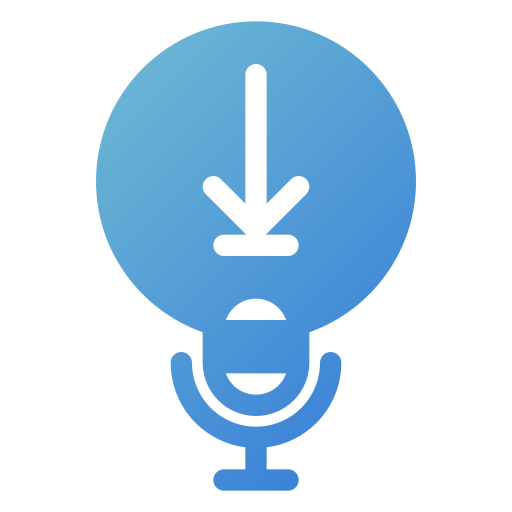 Podcast Generic Flat Gradient icon