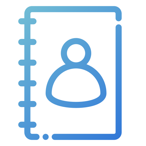 contactboek Generic Gradient icoon