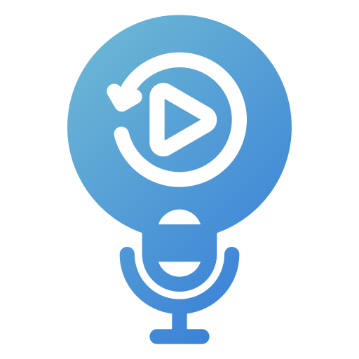 podcast Generic Flat Gradient icoon