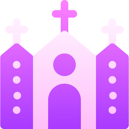 kerk Basic Gradient Gradient icoon