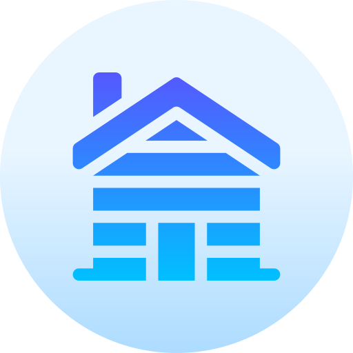 bungalow Basic Gradient Circular icono