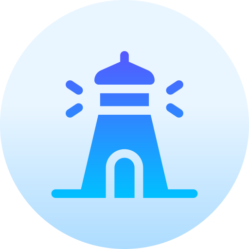 Lighthouse Basic Gradient Circular icon
