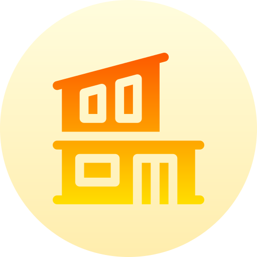 Residential Basic Gradient Circular icon