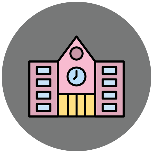 학교 Generic Outline Color icon
