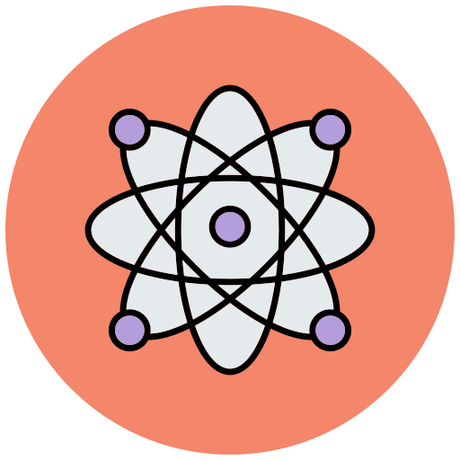 Átomo Generic Outline Color icono