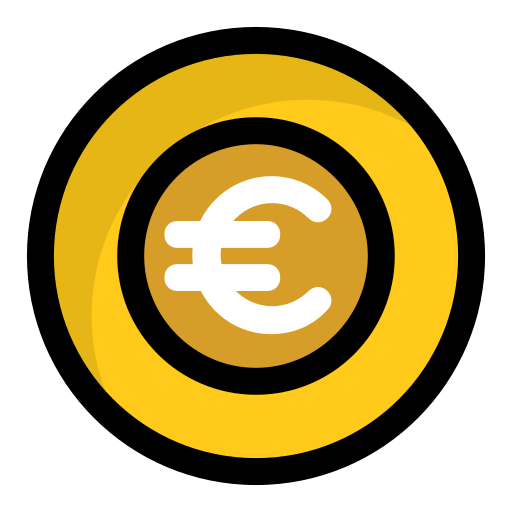 euro Generic Outline Color icono