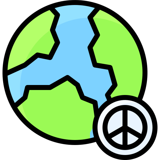 paz mundial Generic Outline Color Ícone