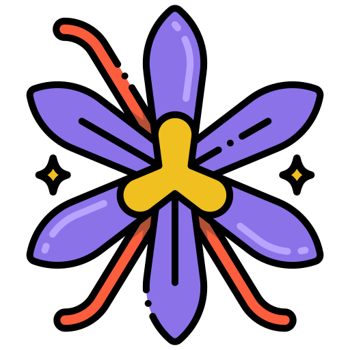サフラン Generic Outline Color icon