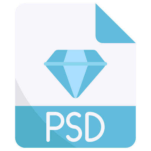 Psd extension Generic Flat icon