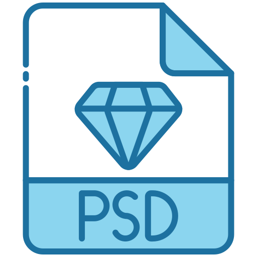 psd-extensie Generic Blue icoon