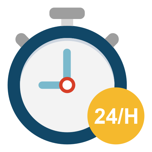 24 시간 Generic Flat icon