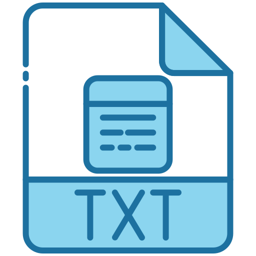 txt Generic Blue icon
