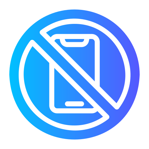 No mobile phone Generic Flat Gradient icon