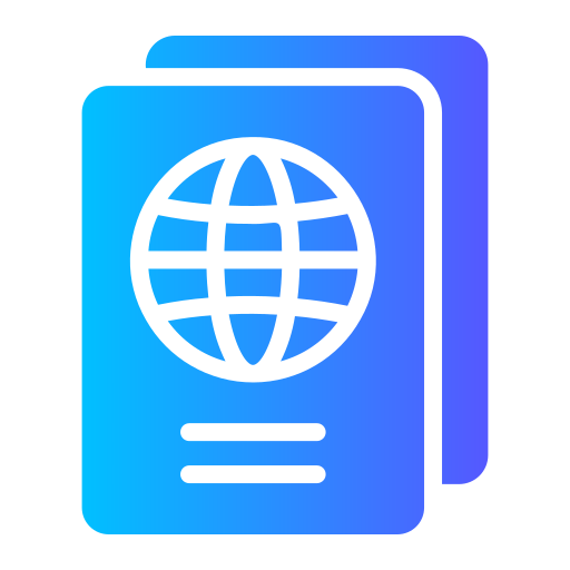 パスポート Generic Flat Gradient icon