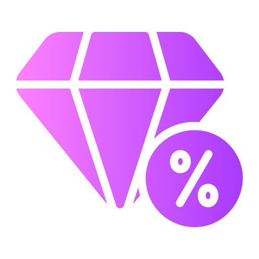 diamant Generic Flat Gradient Icône