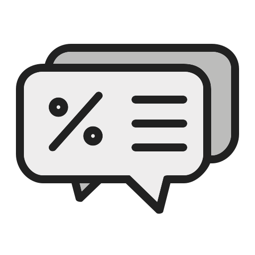 Chat balloon Generic Outline Color icon