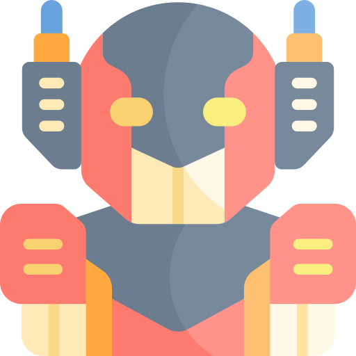 robot Kawaii Flat icono