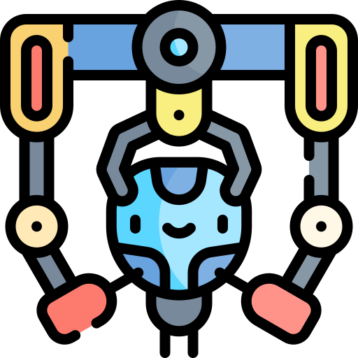 industrieroboter Kawaii Lineal color icon