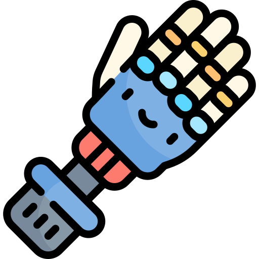Роботизированная рука Kawaii Lineal color иконка