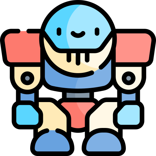 roboter Kawaii Lineal color icon