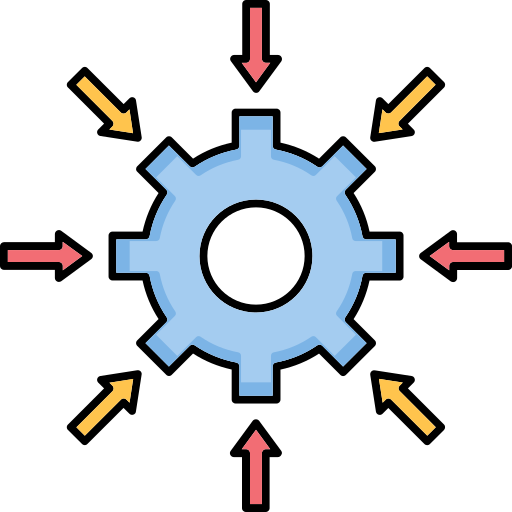 Cog Generic Outline Color icon