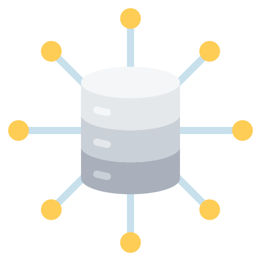 red de datos Generic Flat icono