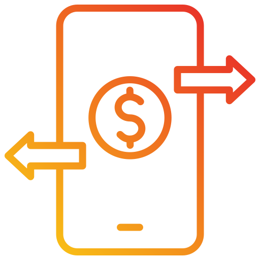 paiement mobile Generic Gradient Icône