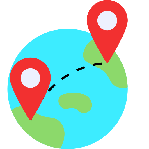 orientación geográfica Generic Flat icono