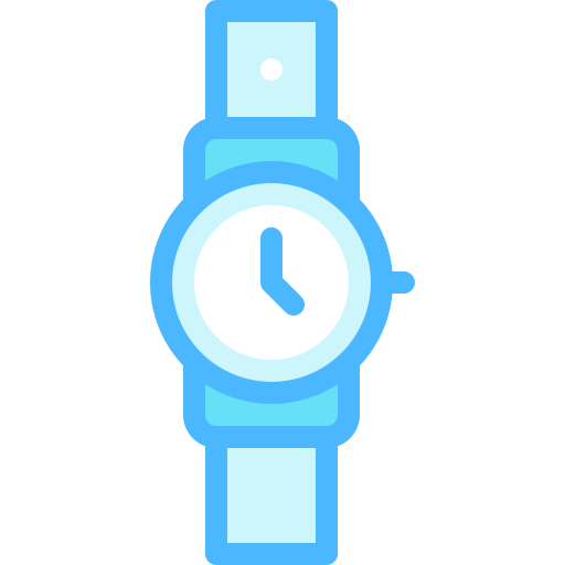 zegarek na rękę Detailed color Lineal color ikona