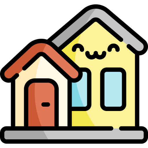 house Kawaii Lineal color icon