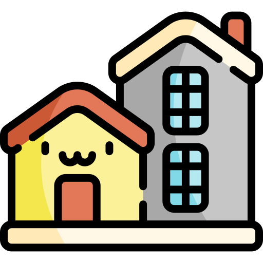 house Kawaii Lineal color icon