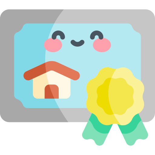 zertifikat Kawaii Flat icon