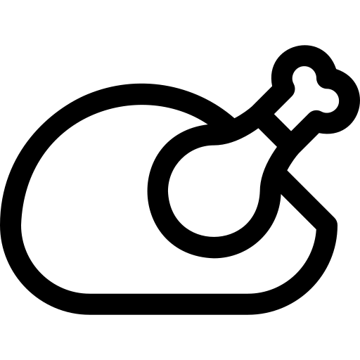 kurczak Basic Rounded Lineal ikona