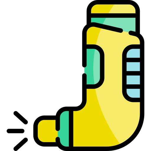 inhalator Kawaii Lineal color ikona