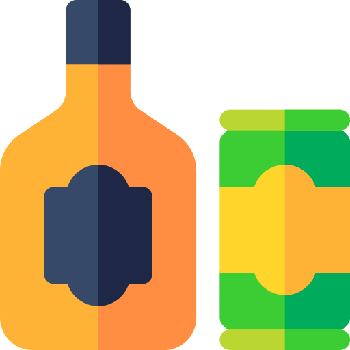 alcohol Basic Rounded Flat icoon
