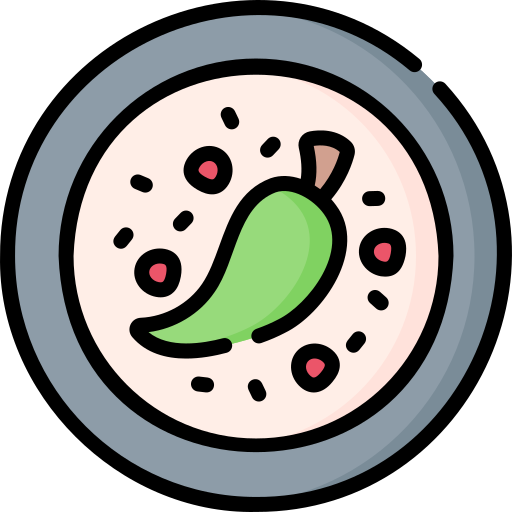 chile nogada Special Lineal color icono