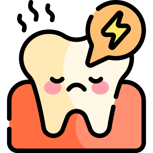 Toothache Kawaii Lineal color icon