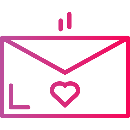 Любовное письмо Smalllikeart Gradient иконка