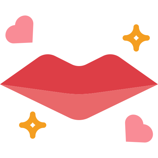 Поцелуй Smalllikeart Flat иконка