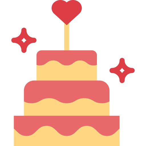 Wedding cake Smalllikeart Flat icon