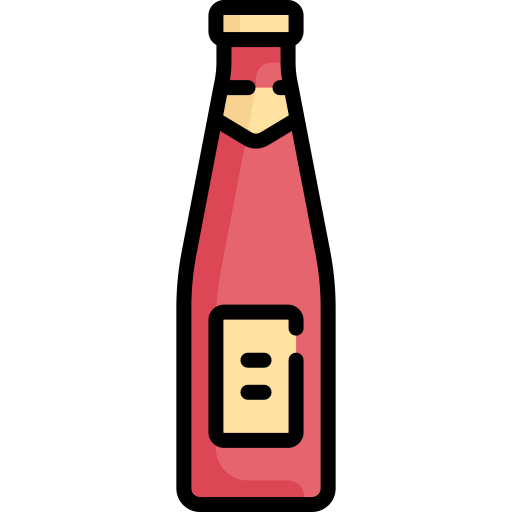 butelka ketchupu Special Lineal color ikona