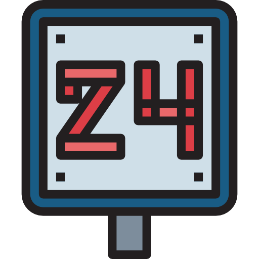 24 hours Smalllikeart Lineal Color icon